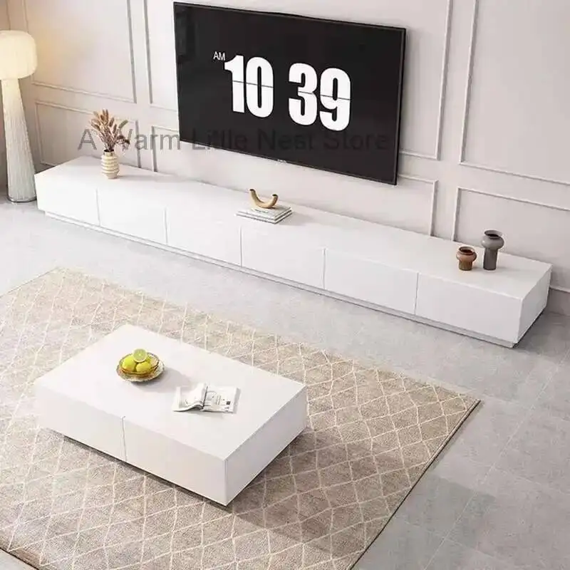 

Organizer Stands Tv Designer Storage Drawers Universal White Cabinets Fireplace Tv Table Wood Suporte Para Tv Italian Furniture