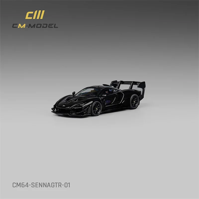 CM MODEL 1:64 SennaGTR Black Diecast Model Car