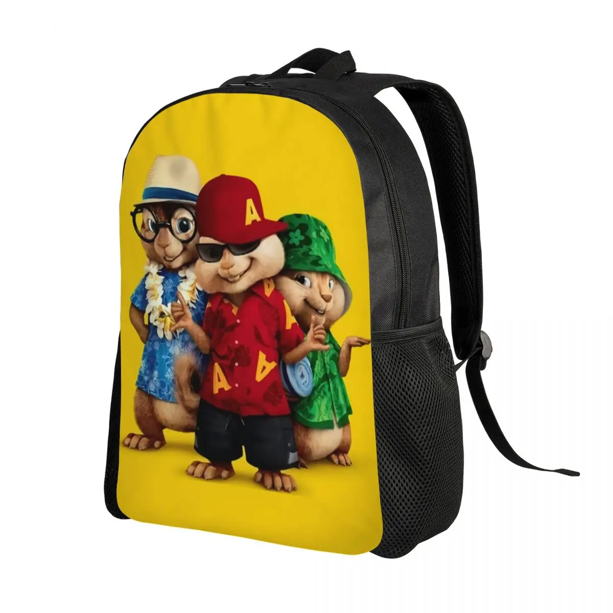 Custom Alvin Seville Cartoon Backpacks Women Men Basic Bookbag for School College The Chipmunks Bags