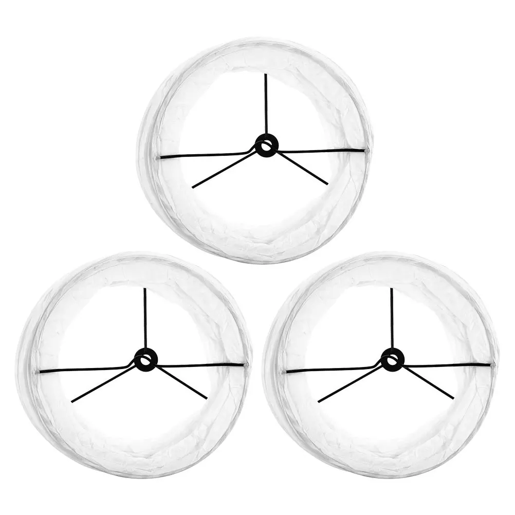 

3pcs European Paper Lampshade For Floor Lamps Modern Foldable Standing Light Cover Soft Lighting Bedroom Study Hotel Decor Rice