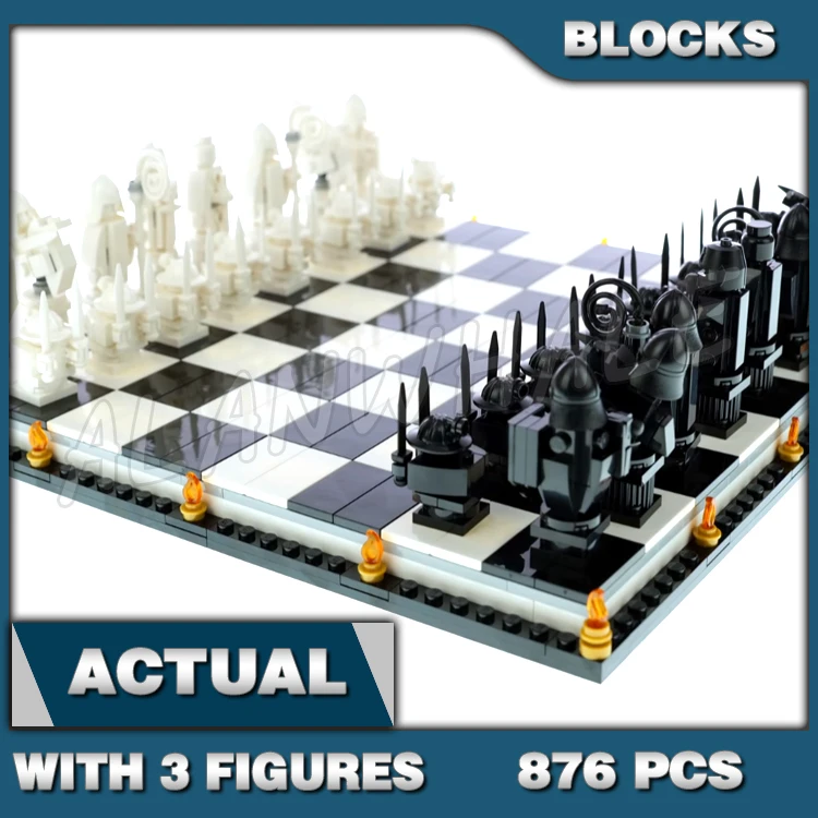 

876 шт. Волшебный мир волшебников Школьная шахматная настольная игра Волшебника 60142 Наборы строительных блоков, совместимые с моделью
