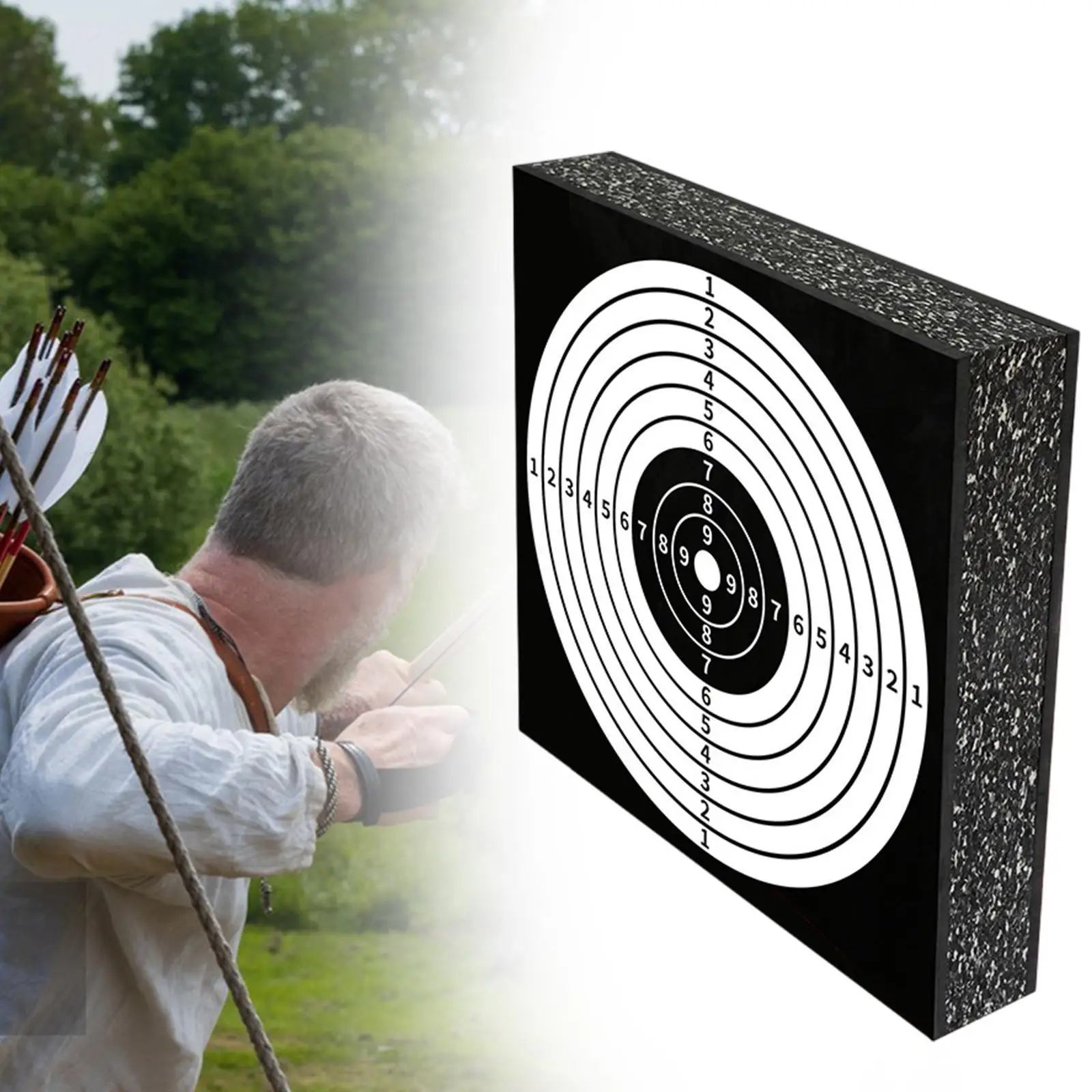 

EVA Arrow Target EVA Square Archery Target Portable Professional High Density Training Target Practice Target for Games Range