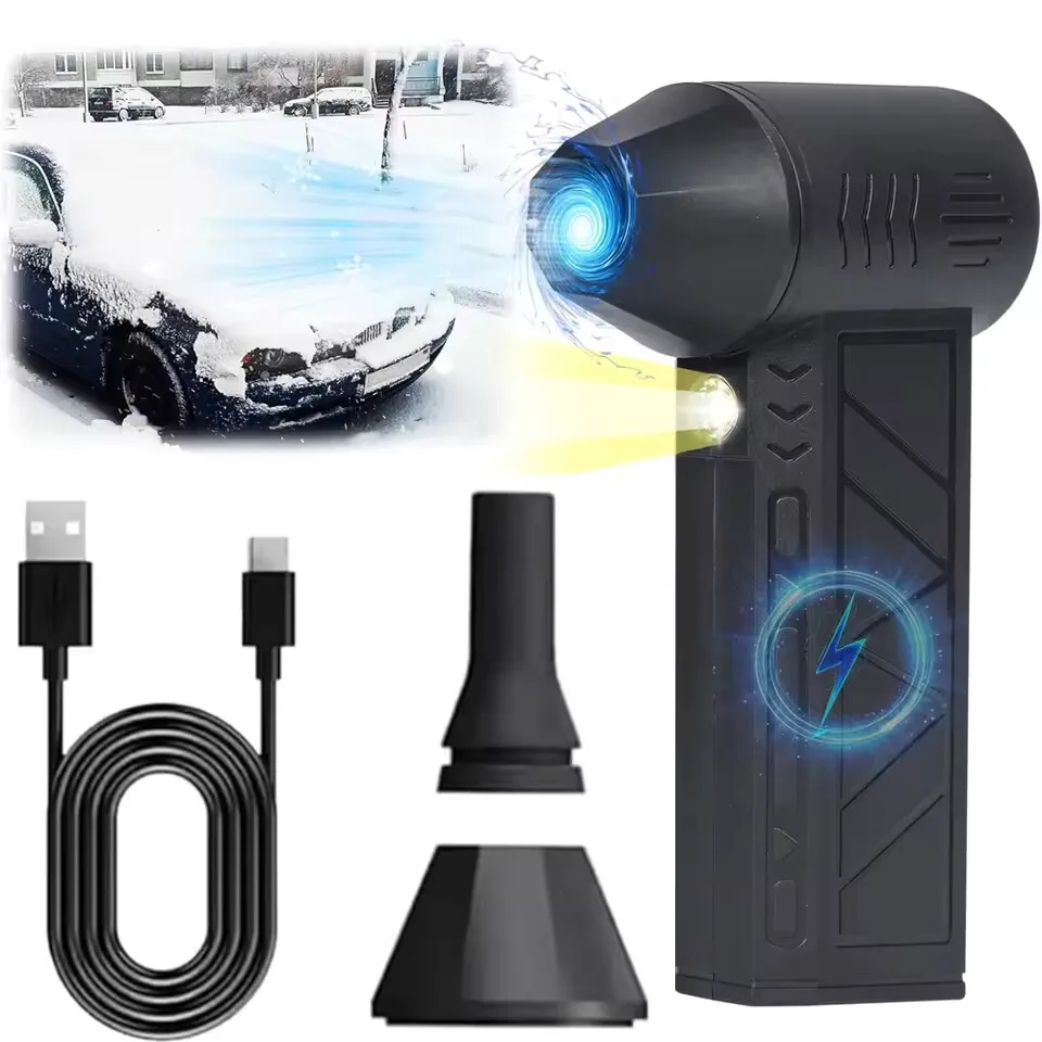 

Portable Air Violent Blower Mini Turbo Jet Fan Handheld Brushless Motor 130,000 RPM Wind Speed 52m/s industrial Duct Fan