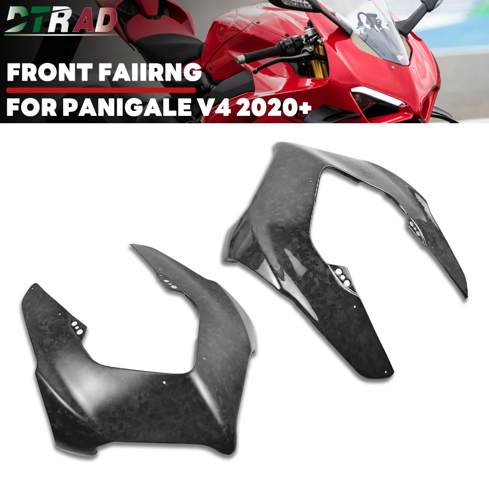 

For DUCATI Panigale V4 V4S V4R SP2 2020-2024 Forged Gloss/Matte Accessories Carbon Fiber Front Headlight Fairings Head Nose Cowl