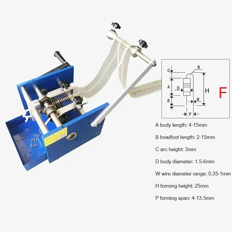 

U-shaped/F-shaped Manual Resistors Axial Lead Bending Cut Forming Machines Hand Crank Resistance Machine