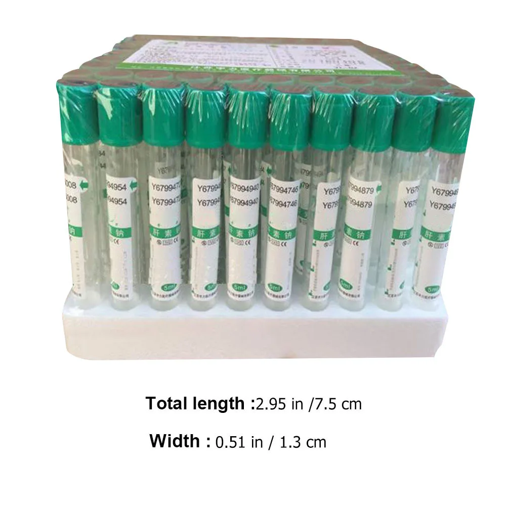 100 قطعة مختبر أنابيب الصوديوم الزجاجية جمع الدم الطرد المركزي أنابيب الاختبار فراغ ختم أنبوب الصوديوم أنبوب جمع الدم #6