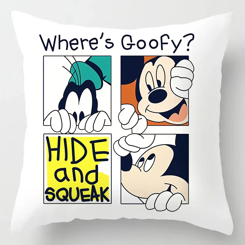 Disney Pillowcase Mickey Minnie Mouse Pillow Case \\ Toys Home Decoration Gift 45x45cm