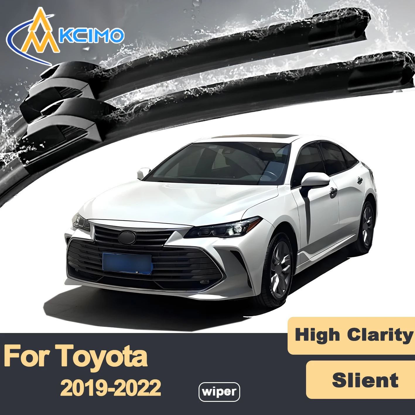 

Premium Rubber Durable Silent Windshield Wiper Blades 2pcs for Toyota Avalon XX50 2019-2022 Front Wiper Blades Set