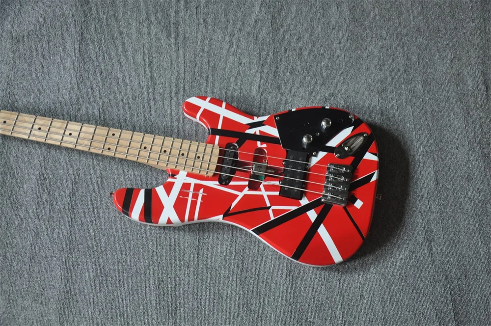 4 Strings Electric Guitar With Maple Neck Chrome Hardware Customization Service
