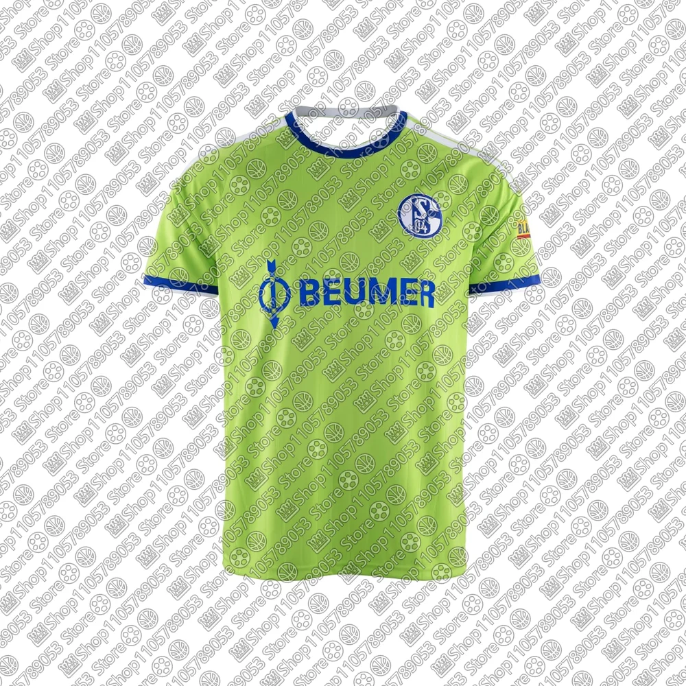 26-27 Herren Deutschland Fußball Unisex Match Training Schnelltrocknend Atmungsaktiv Fußball Sport Erwachsenen Trikot S-Schalke 04 Heim Drittes Trikot