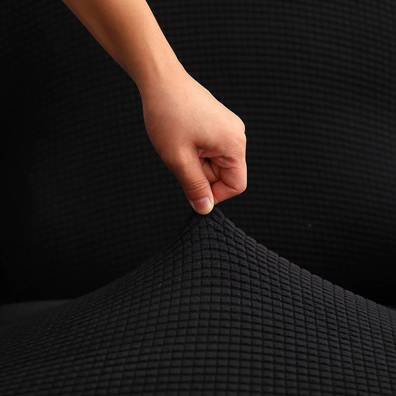 1/4 Stück/Set Geteilte Esszimmerstuhl-Bezüge, Dehnbare Jacquard-Rückenlehnen-Stuhlhussen, Abnehmbare Einfarbige C-förmige Stuhlschoner, Dekor – Detail 12