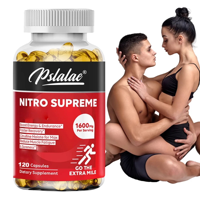 Natural Citrulline Malate Capsules - Promotes Energy Production and Muscle Growth and Recovery, and Improves Focus