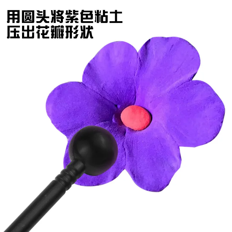 Ceramic clay molding engraving pen 4-piece set of clay tools DIY baking fondant stick flower modeling tools
