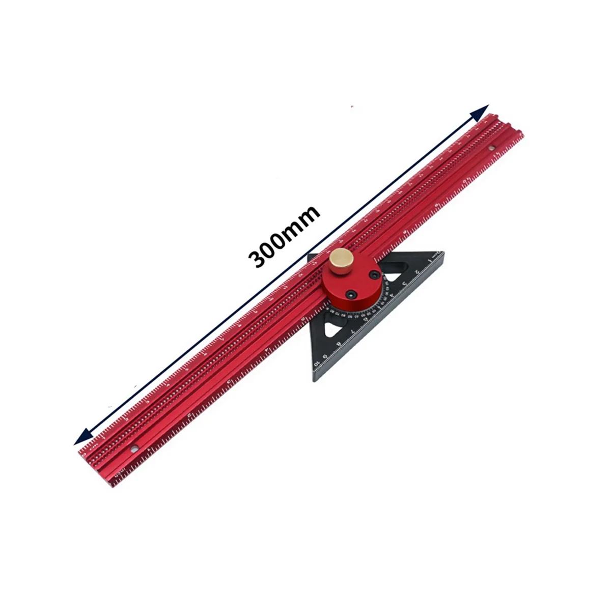 300 мм деревообрабатывающая маркировочная линейка T линейка из алюминиевого сплава линейка для отверстий линейка вращающаяся на 360 градусов маркировочная линейка