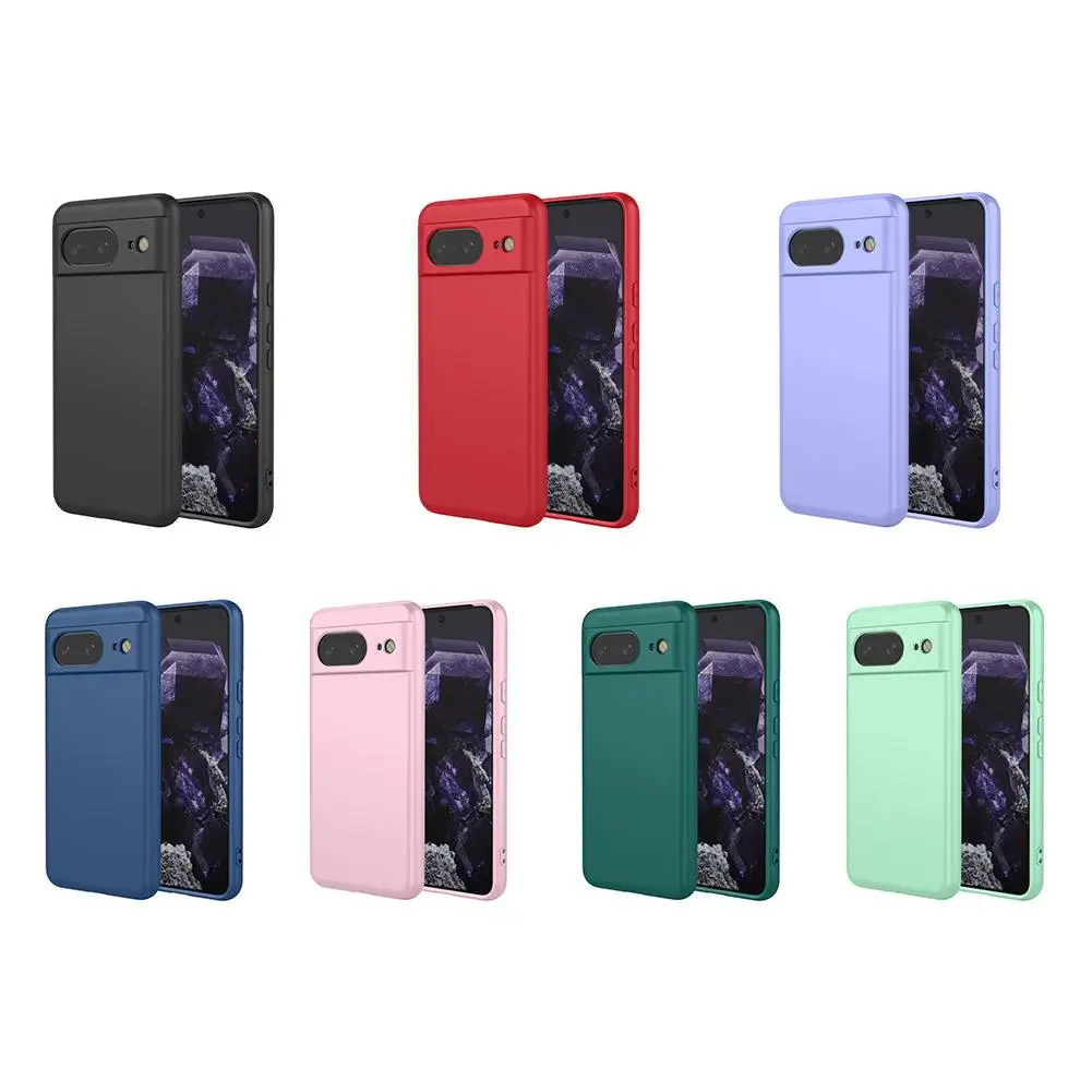 FOR Google Pixel 9pro Xl Mobile Phone Case Liquid Silicone Solid Color Simple Mobile Phone Case Liquid Silicone Pure Color