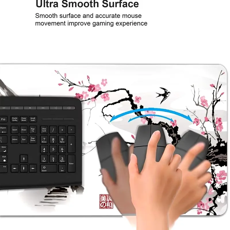 Mouse Pad Hello Kitty Gamers Large Computer Extended Game Mousepad Desk Mat Keyboard Rubber Durable Carpet