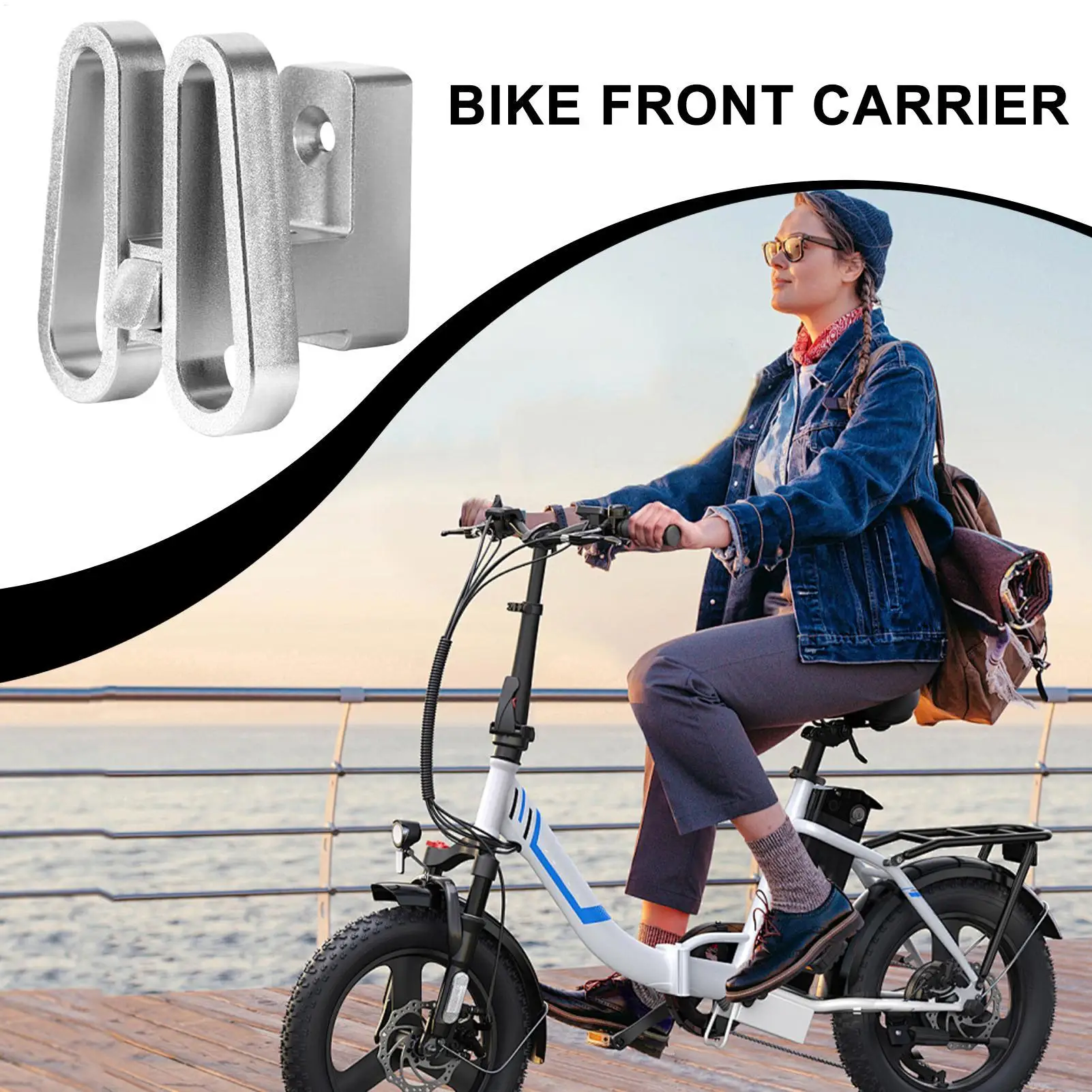 

Cycling Front Frame Adapter Folding Bikes Front Nose Mounting Adapter Cargo Racks For Outdoor Mountain Camping Garage Delivery