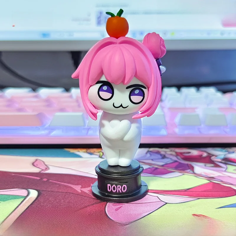 تمثال دورو نيك فيكتوري جوديس من سلسلة الأنيمي والألعاب، نموذج كلب وردي للجمع والهدايا، مجسم ثابت من البلاستيك من الصين #2