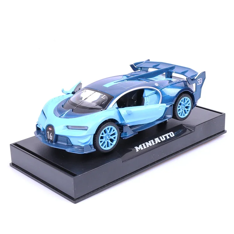 1/32 Bugatti Veyron GT Alloy Car Model Super Racing Car Model Children\'s Sound and Light Pull Back Toys Car Diecast Vehicles