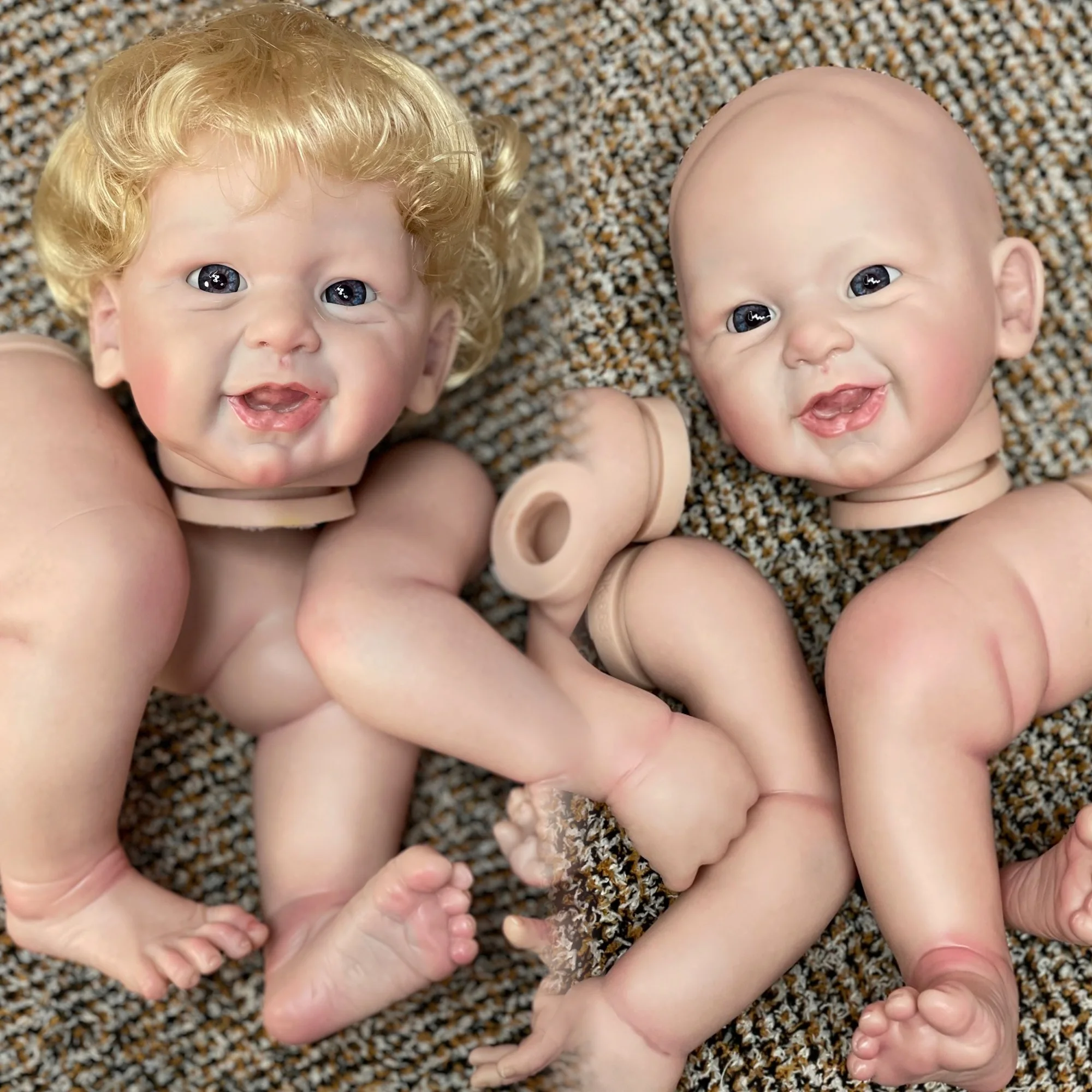 20-22Inch Phoneix Reborn Doll Kits Unassembled DIY Kit Reborn With Painted Skin Soft Touch Lifelike Real Bebe Reborn Doll