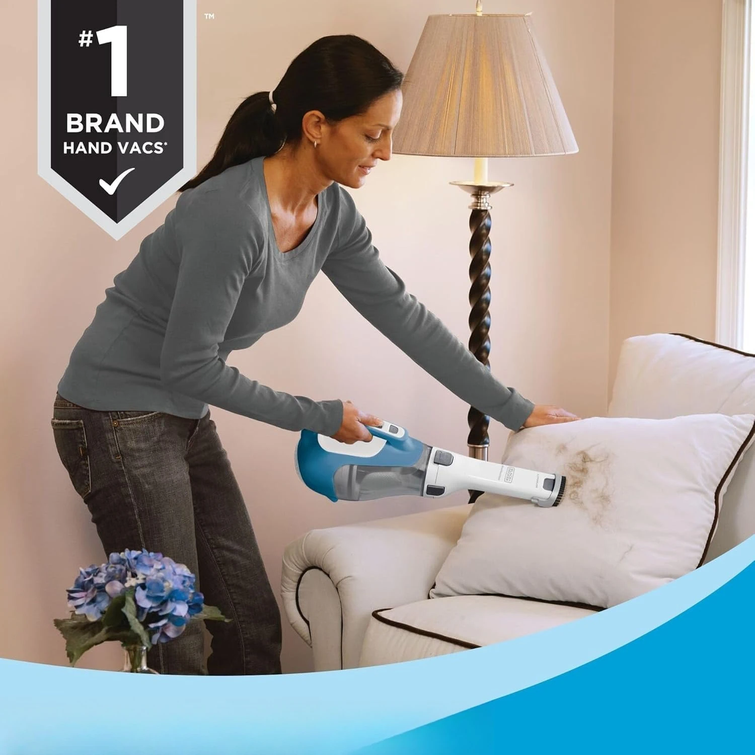 Compact Cordless Handheld Vacuum Cleaner With Independent Charging Dock, Rotatable Nozzle & Crevice Tool for Small Space Home And Car Cleaning view 4