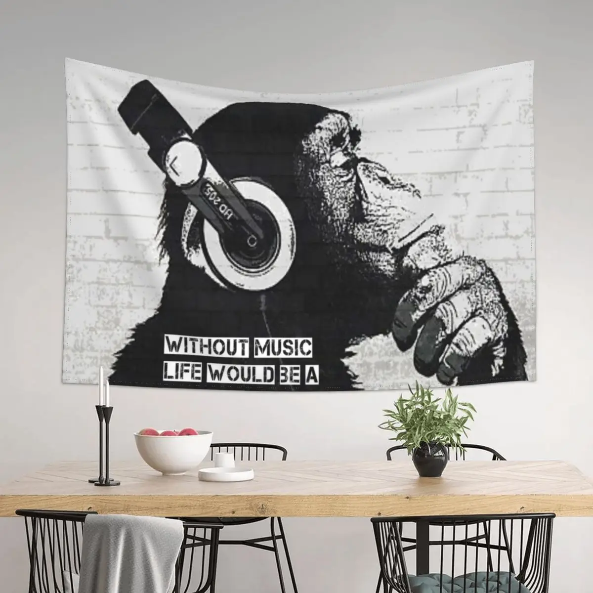 

Without Music Life Would Be A Mistake Tapestry Room Design Home Decor Aesthetic Room Decoration Korean Style Tapestry
