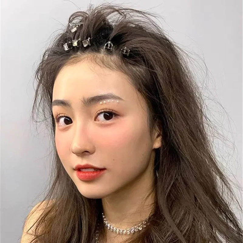 10/12PCS מקצועי איפור קליפ מספרת גבירותיי אין עיקול שיער קליפים תלתל כבנה אין קמט שיער פין סטיילינג כלי