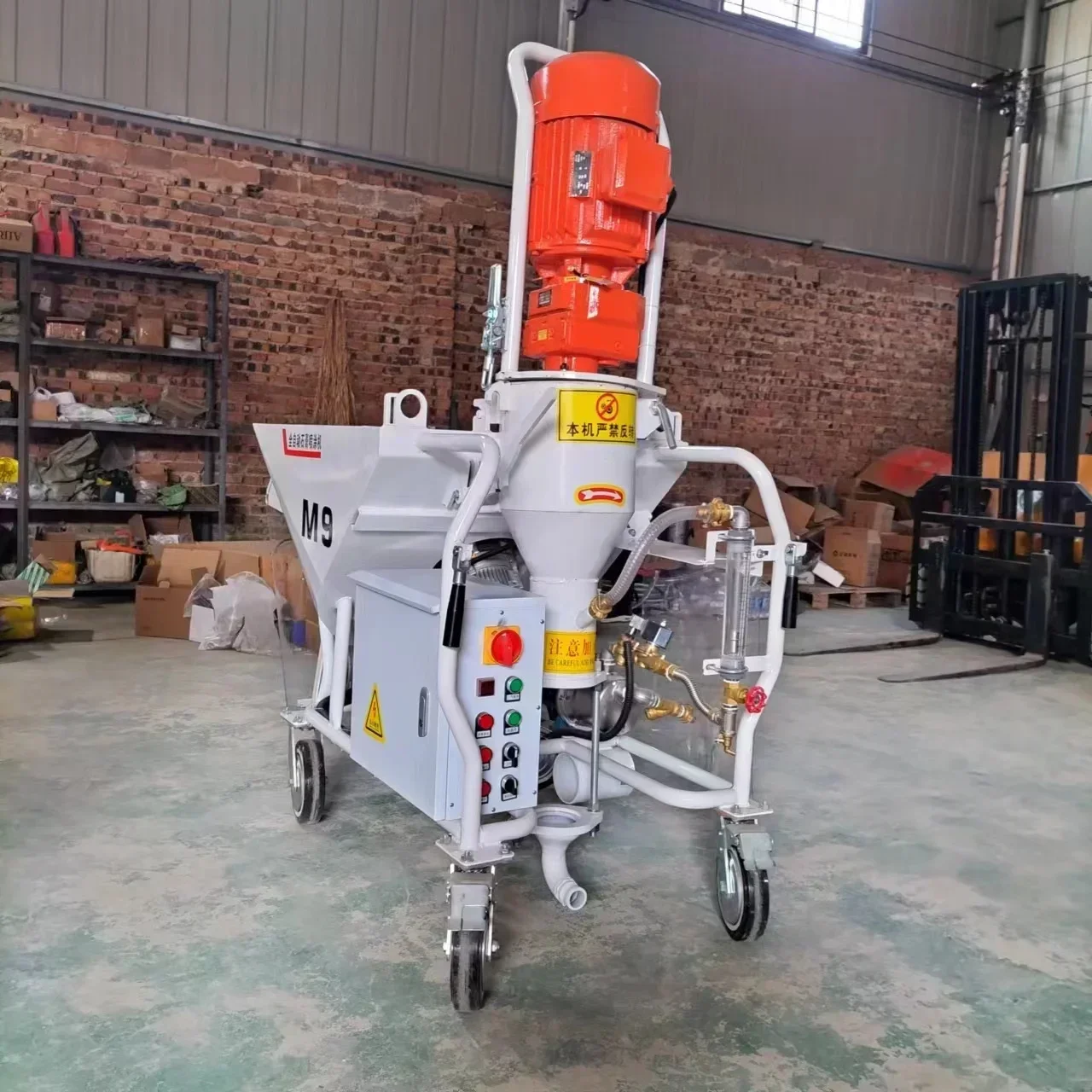 High Pressure Gypsum Spraying Machine, Mud Spray/plasterer/automatic Mortar Gypsum Wall Plasterer