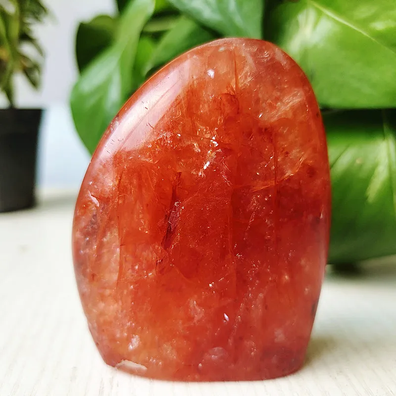 

Natural Stone Red Hematoid Quartz Crystal Freeform Room Decoration Home Gemstone Mineral Witchcraft Spiritual Healing Crystals