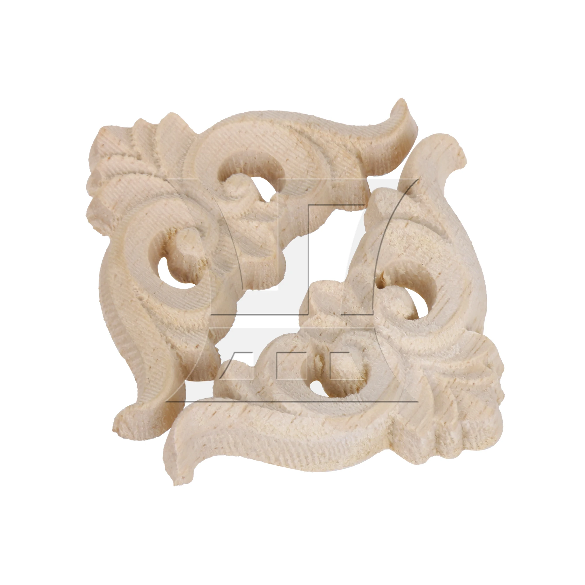 

CNBTR 1pc Furniture Carving And Decorative Patch 4 x 4cm For Door And Window Decoration