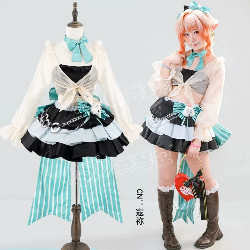 Costume de cosplay Haruka de Arknights, tenue à thème « Voyage Printanier » pour femme, idéal pour Halloween et jeux de rôle