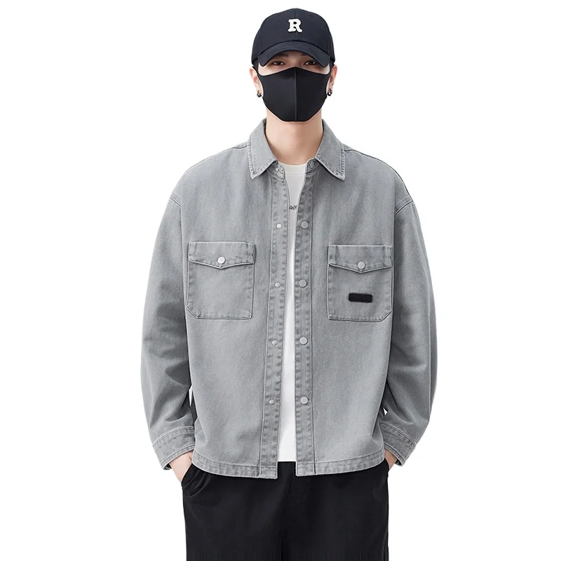 3XL Spring Autumn Cotton Men's Shirt Jacket Men Long Sleeve Multi-Pocket Shirts Outdoor Casual Colthing High Quality Coat