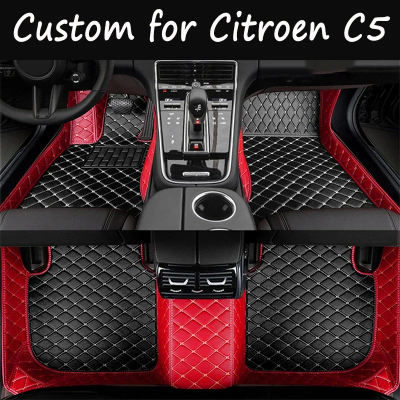 

Автомобильные коврики для Citroen C5 RD TD 2007 ~ 2015, автомобильный нескользящий кожаный коврик, прочные коврики, коврики для домашних животных, аксессуары для интерьера