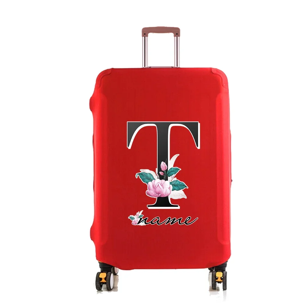 Custom Name Luggage Cover for 18-32 Inch Bag Protective Thick Elastic Suitcase Case Dust Cover Letter Trolley Travel Accessories