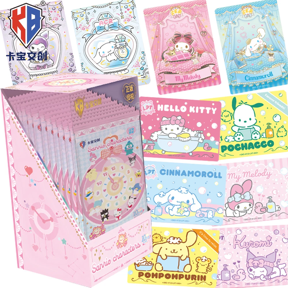 

Genuine Kabao Sanrio Collection Card Cute Japanese Cartoon IP Characters Hello Kitty Kuromi Sweet Daily Life Cards Children Gift