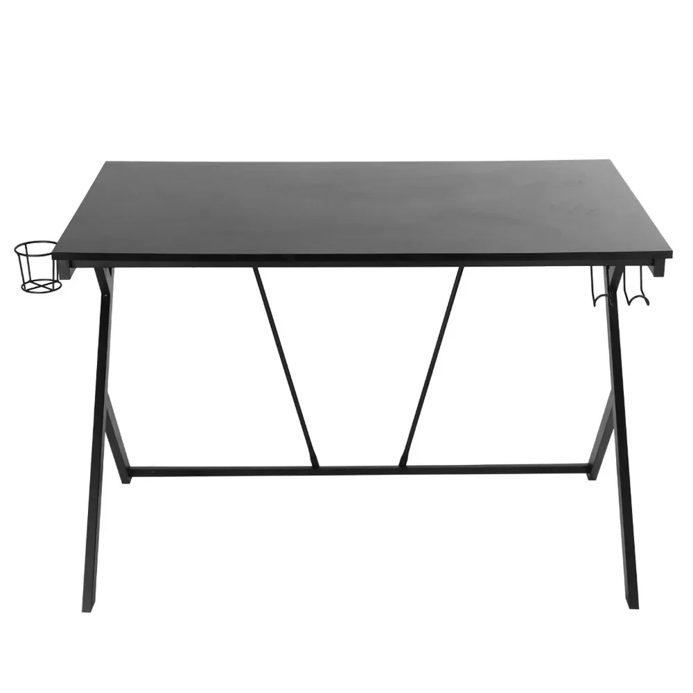 Modern Ergonomic RShape Frame Stable Gaming Table Computer Desk for Home Office Working Use