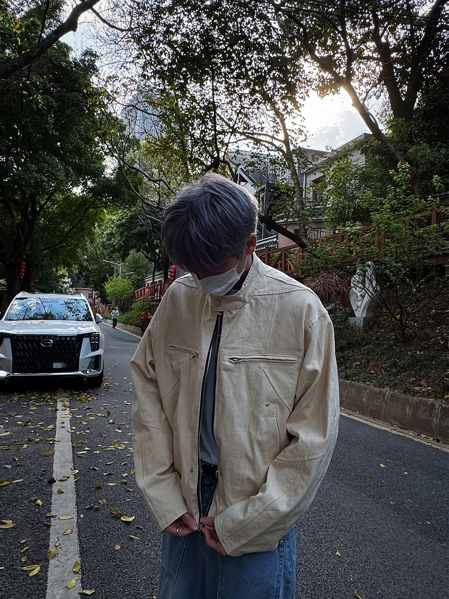 

Мужская куртка Cleanfit Heavy Du Harrington второго поколения: весенне-осенняя, повседневная, модная, с воротником-стойкой, в стиле деконструированной рабочей одежды.