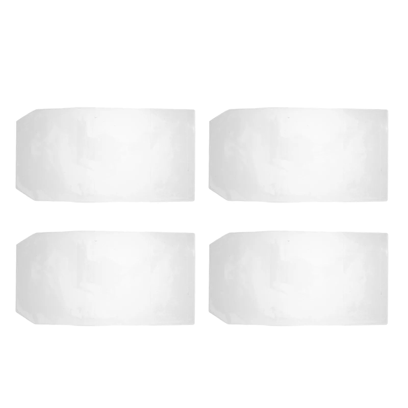4Pcs A6 Notebook Cover Clear PVC Transparent Book Protector Waterproof Journal Sleeve Reusable Minimalist Diary Planner School