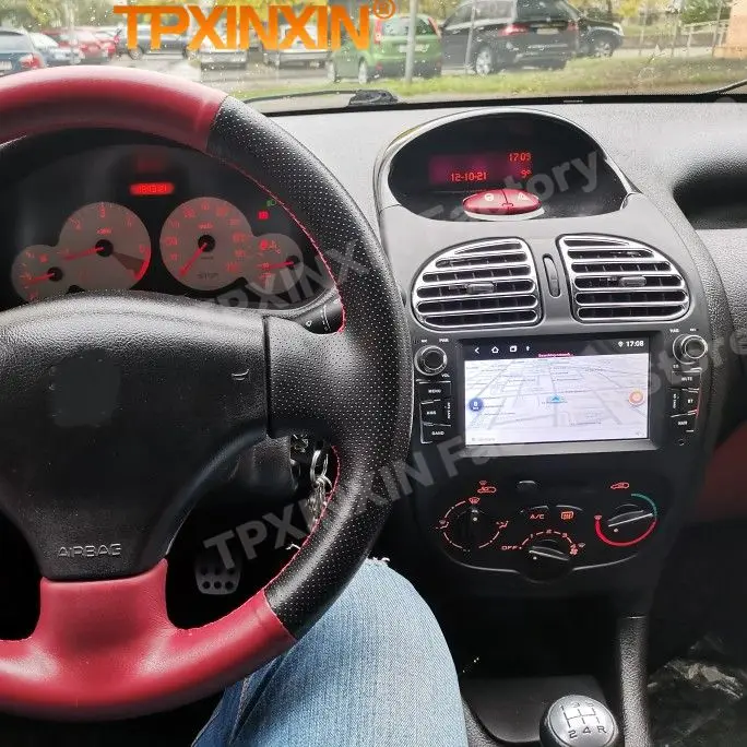 Carplay Android rádio přijímač multimediální pro peugeot 206 2000 2001 2002 2003 2004 2005 2006 2007 2008 2009 2010-2016 hlava jednotka