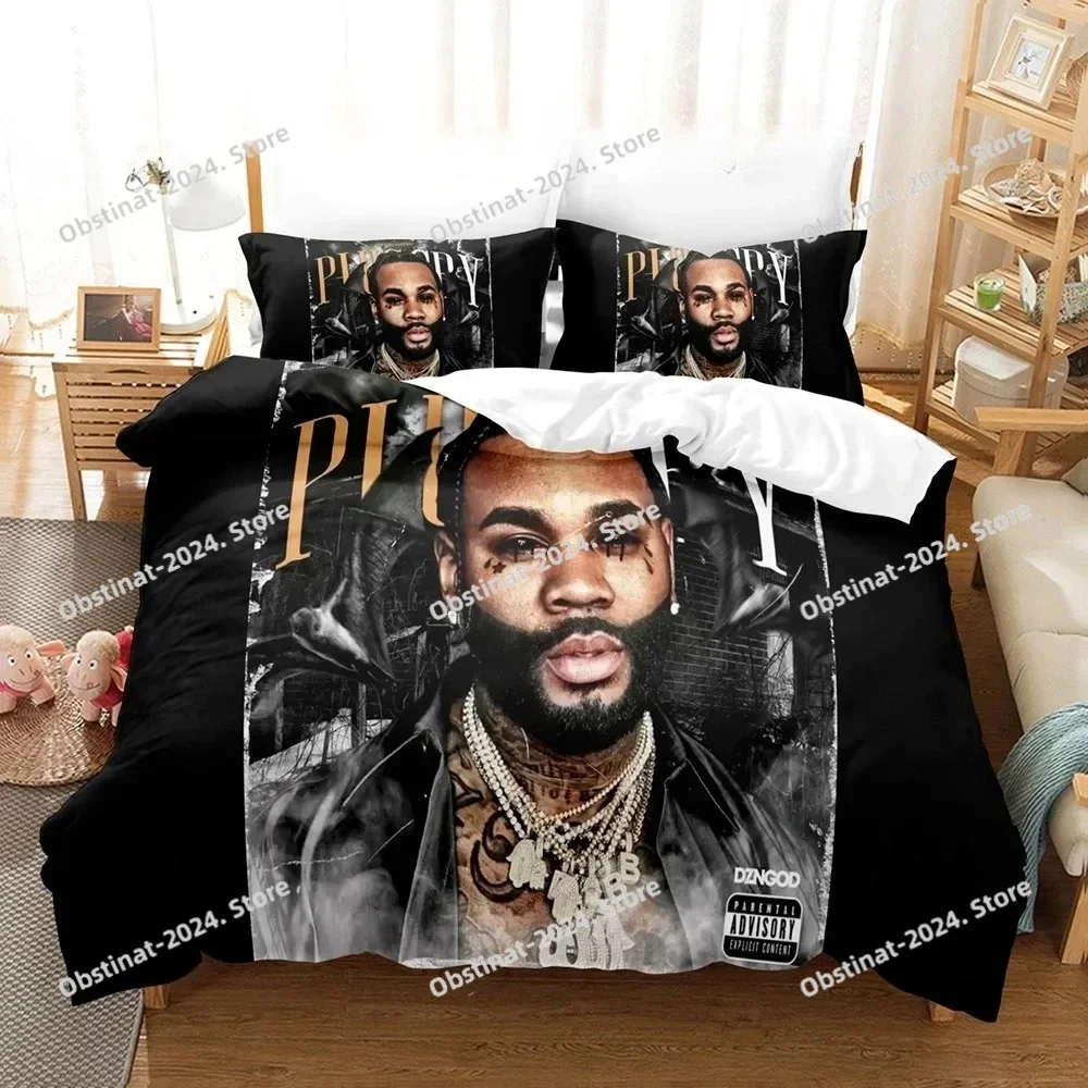 طقم سرير توب كيفن جيتس طقم سرير مفرد مطبوع مع كيس وسادة غطاء لحاف سرير ناعم فردي مزدوج كوين سوبر كينج مقاس #1