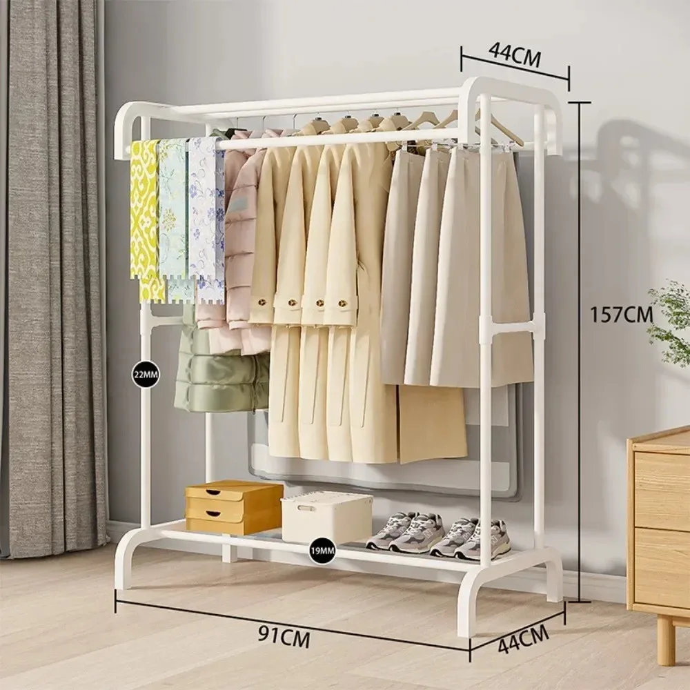 Clothes Rack Movable Large Clothes Hanger Simple Multilayer Drying Rack Household Floor Type Drying Rack Portable Coat Hanger image 6