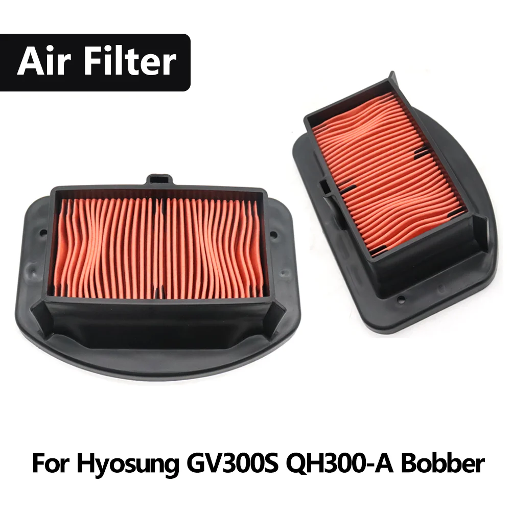 Ajuste para Hyosung GV 300S GH300A GV300-S GV300S QH300-A Bobber filtro de aire de motor de motocicleta limpiador elemento de filtro de entrada de aire