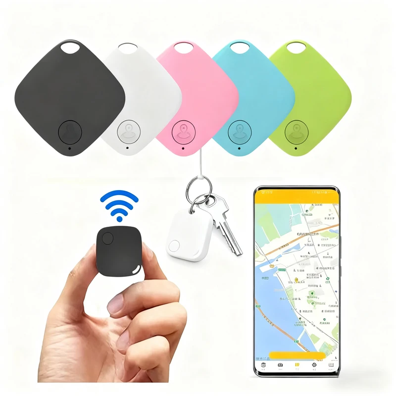 

2025Mini Bluetooth 5.0 Tracker AntiLost Device Round Pet Kids Bag Wallet Tracking Smart Finder Locator