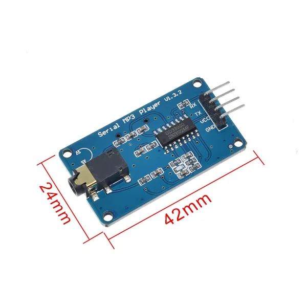 YX5300 compatible with YX6300 UART TTL serial MP3 music player module Micro SD module