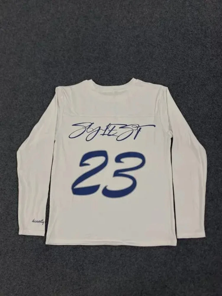 Mode Casual Lâche Polyvalent T-shirt Streetwear Harajuku Hip-hop Lettre Impression Tee Américain Rétro Esthétique Classique Punk Top