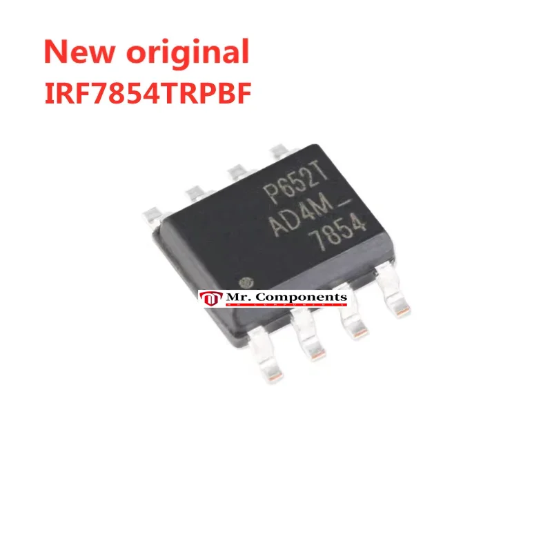 5PCS IRF7854TRPBF IRF7854 P652T SOP8 N Channel 80V 10A 13.4mΩ 2.5W Field effect tube MOSFET In stock