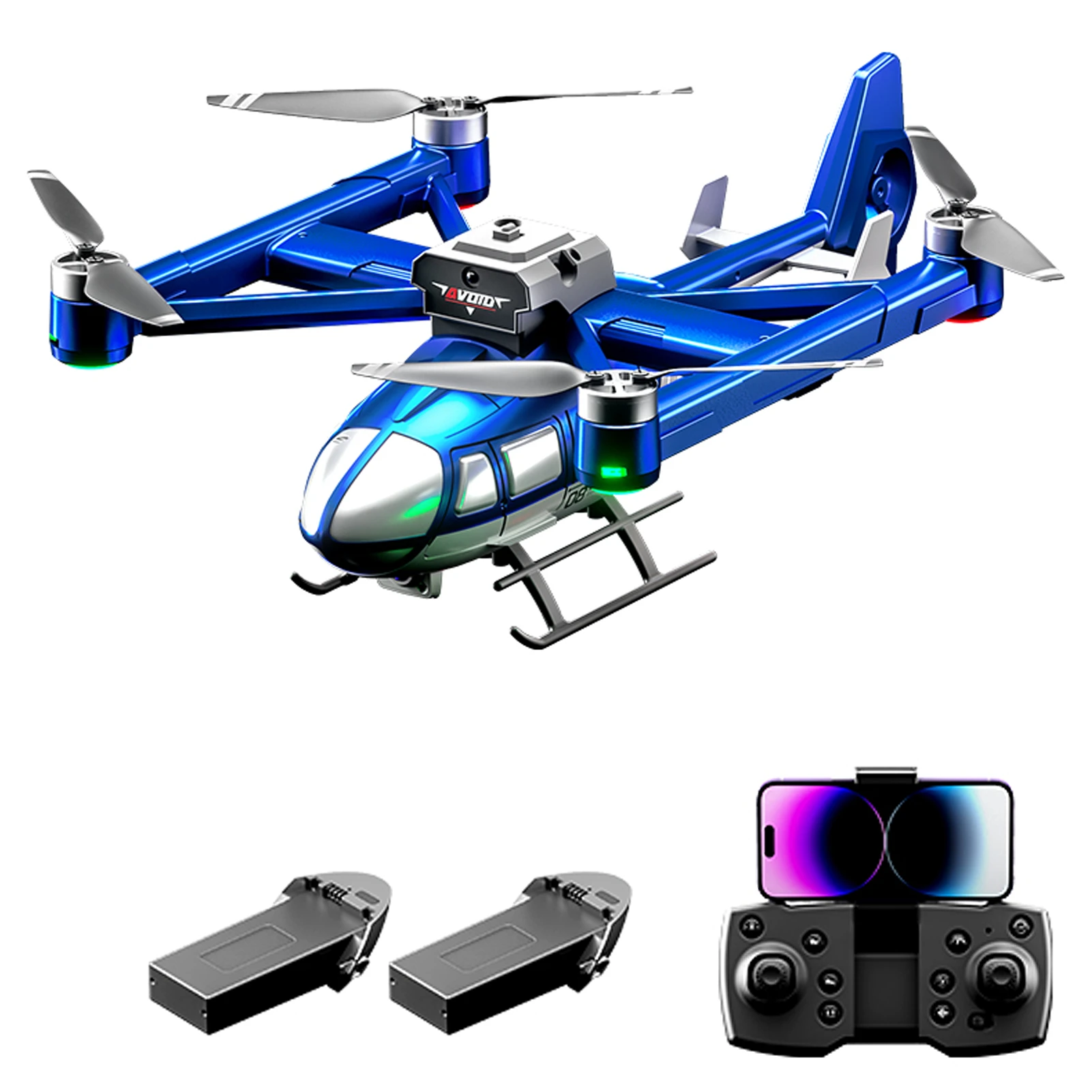 

Remote Control Quadcopter Remote Control Helicopter with Dual Camera 720P Five Sided Obstacle Avoidance Optical Flow Hovering