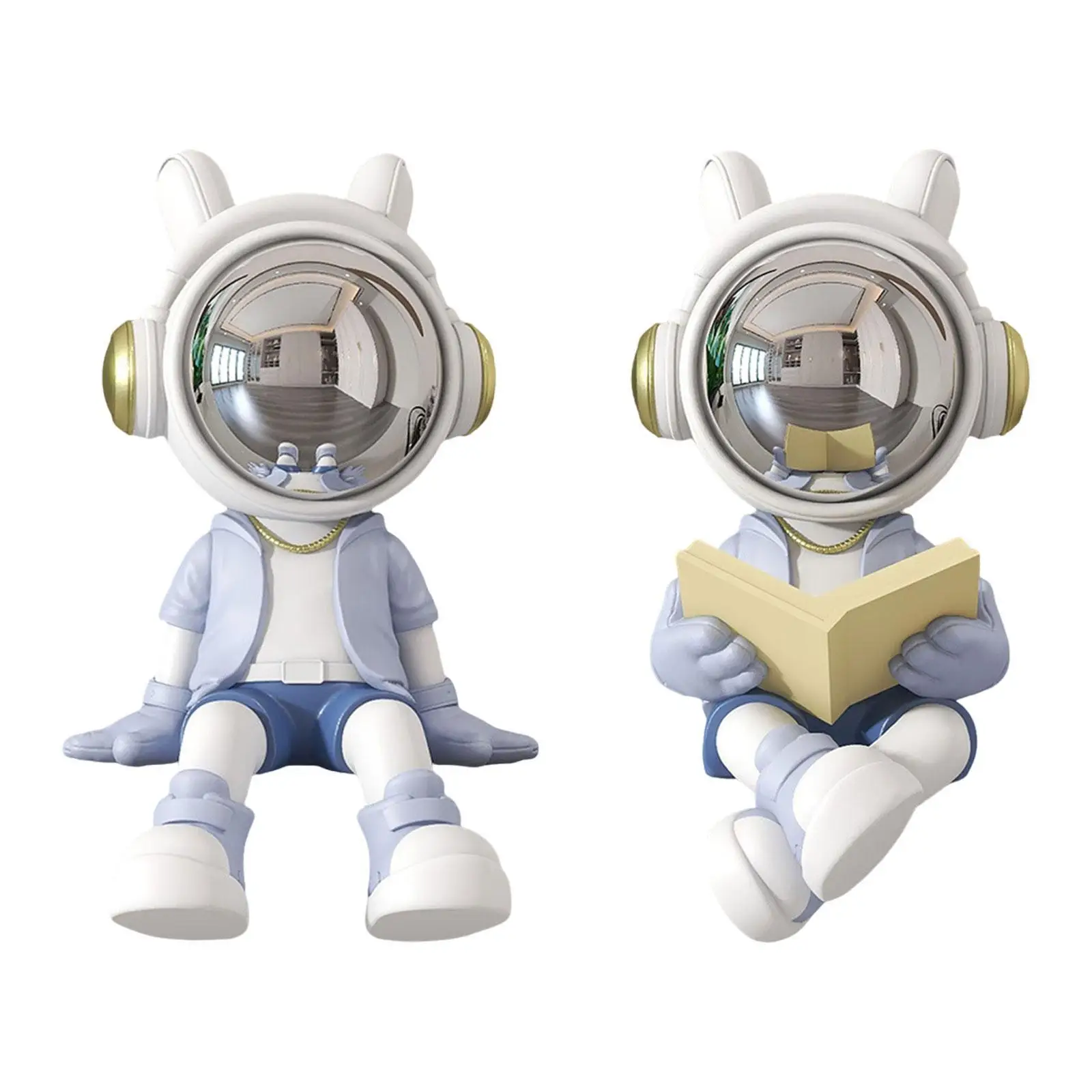 

Astronaut Statue Nordic Creative Resin Tabletop Ornament Modern Statues for Living Room Bookshelf Entrance Desk Home Decor