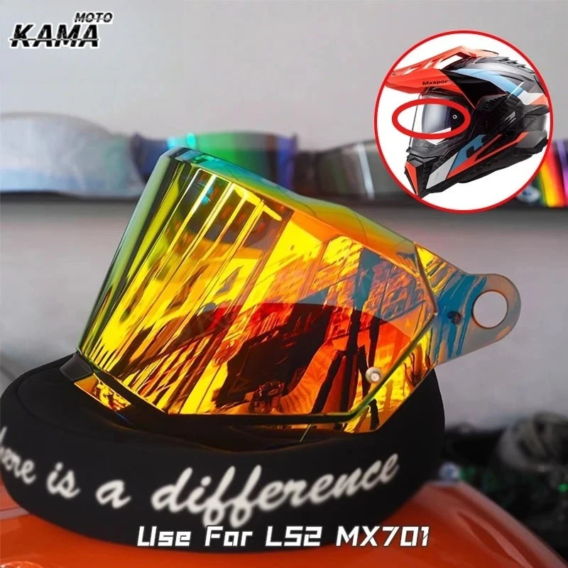 Helmet Visor for LS2 MX701 EXPLORER C Motocross Detachable Rally Off-road Motorcyle Helmet Replacement Visors Extra Shield Lens