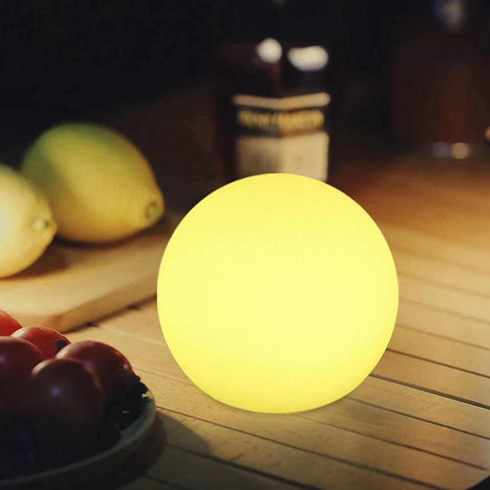 BFYLE كروية القمر جو ضوء الليل إضاءة مقاومة للماء حديقة الكرة ضوء مصابيح إضاءة للمناظر الطبيعية أضواء الحديقة 15x15 سنتيمتر